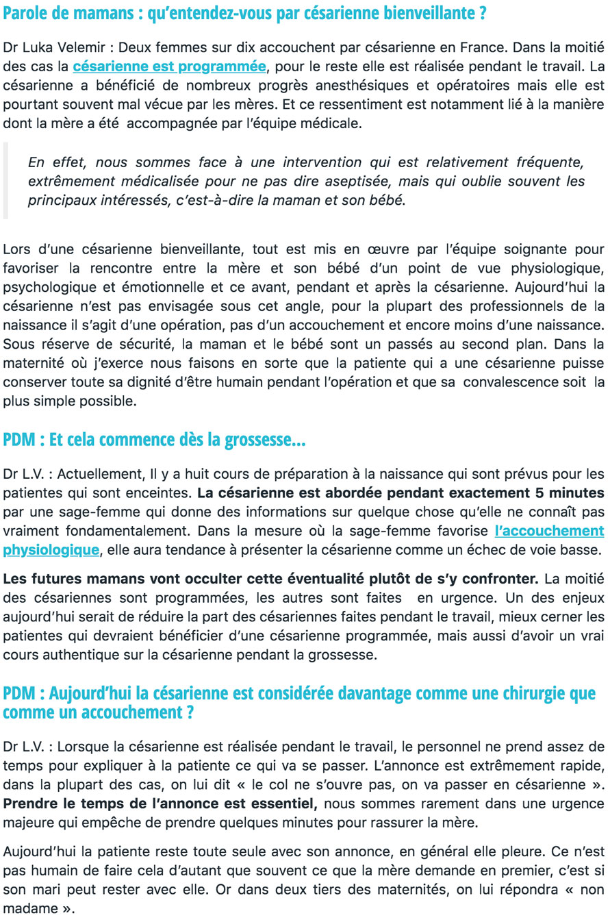  La césarienne bienveillante, qu'est-ce que c'est ?  En savoir plus sur https://paroledemamans.com/accouchement/accouchement-le-jour-j/la-cesarienne-bienveillante-qu-est-ce-que-c-est#hZsblfvAeQgdOPHq.99