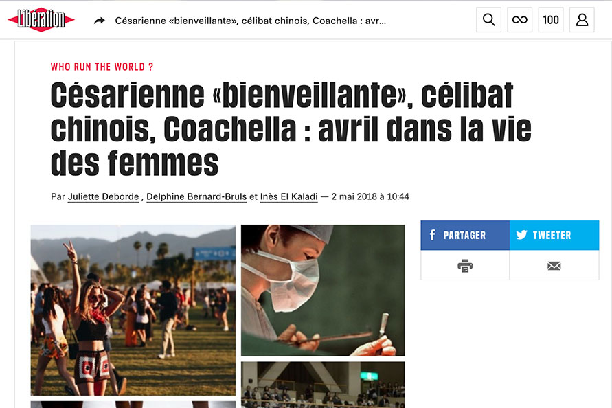 Césarienne «bienveillante», célibat chinois, Coachella : avril dans la vie des femmes